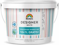 Biała farba lateksowa Beckers Designer White 11L