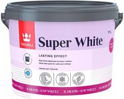 farba lateksowa Tikkurila White do ścian i sufitów 11L