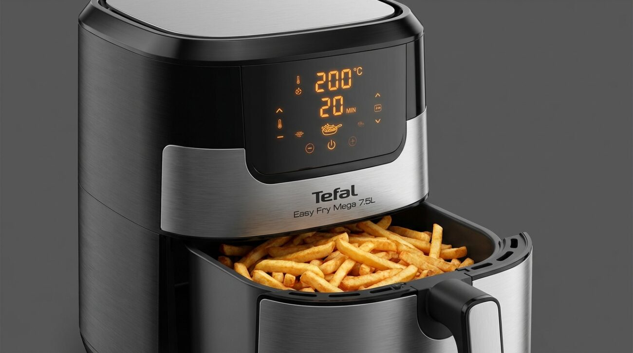 Test Frytkownica beztłuszczowa Tefal Easy Fry Mega 7.5L [TEST] ⭐️ Gigant dla dużej rodziny