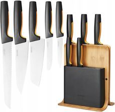 Komplet noży Fiskars Functional Form 1057552 w bloku z ostrzałką