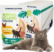 mokra karma dla kota animal island saszetki kurczak