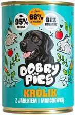 mokra karma Dobry Pies królik jabłko marchewka