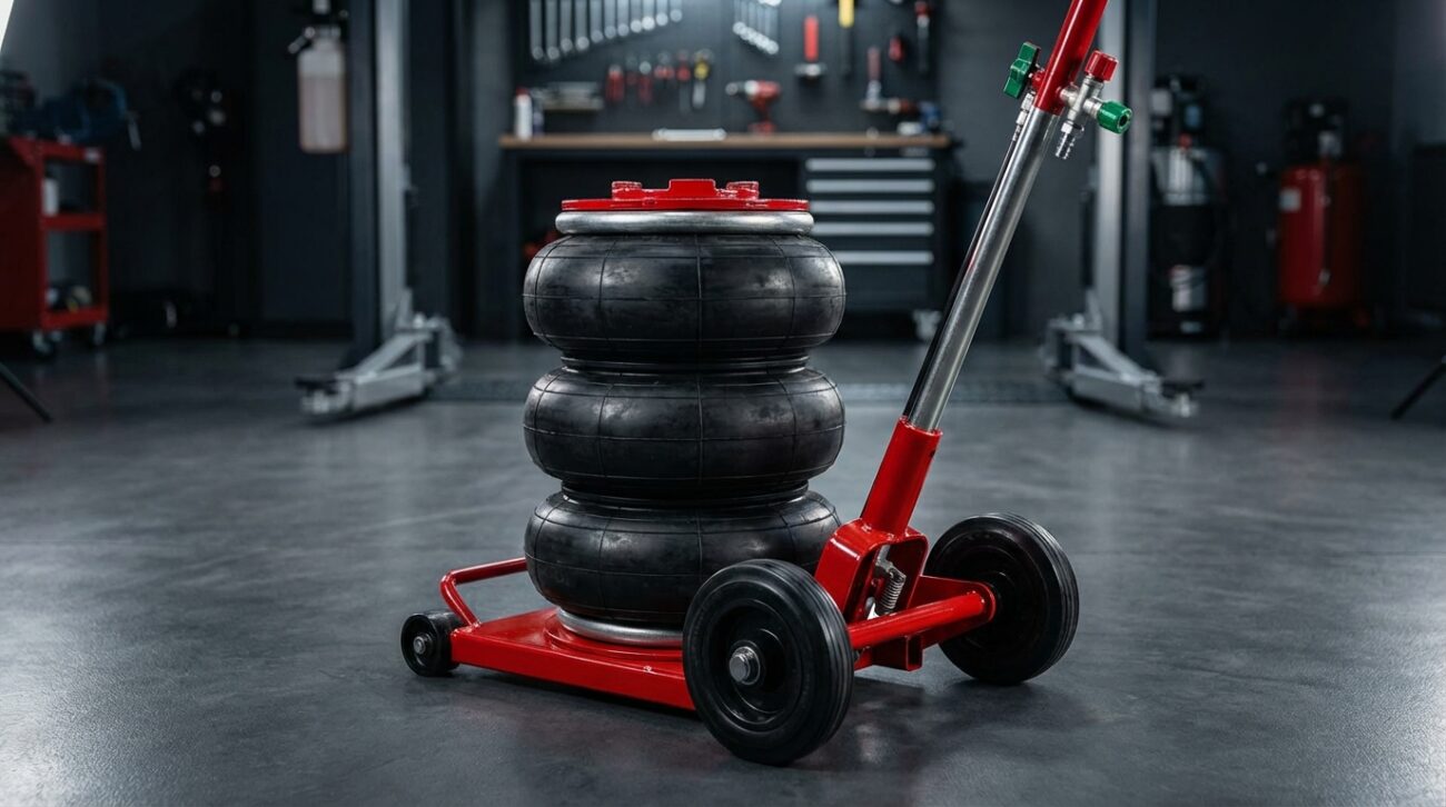 Test Podnośnik Pneumatyczny Mar-Pol M80131 [TEST] ⭐️ Warsztatowa szybkość w Twoim garażu