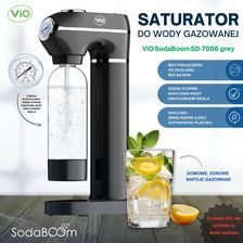 Saturator ViO SodaBoom SD-7006 grey z manometrem