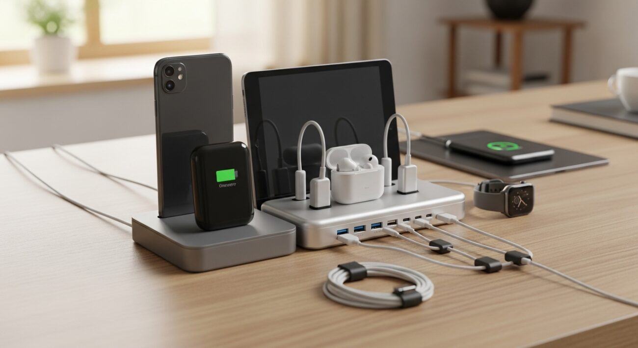 Domowa ładowarka wieloportowa - jak uporządkować miejsce ładowania wszystkich urządzeń?