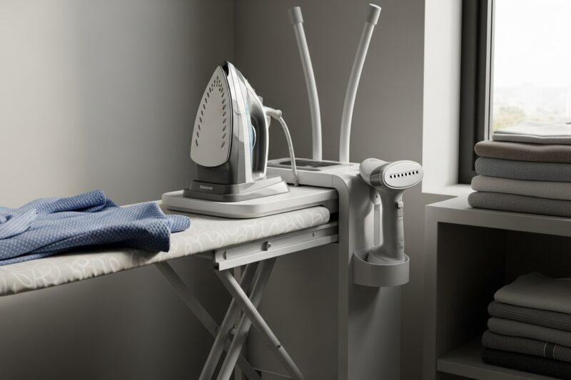 Domowa stacja prasowania - jak połączyć żelazko, deskę i parownicę w jednym miejscu?