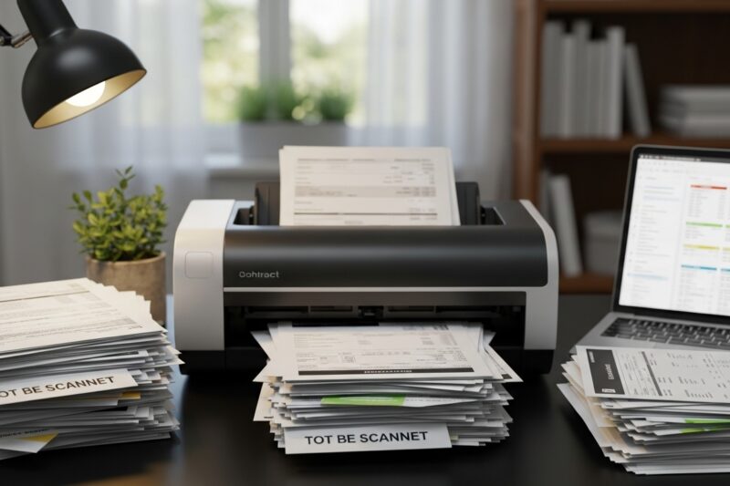 Domowe archiwum dokumentów - jak skanować i katalogować papiery, żeby mieć porządek?