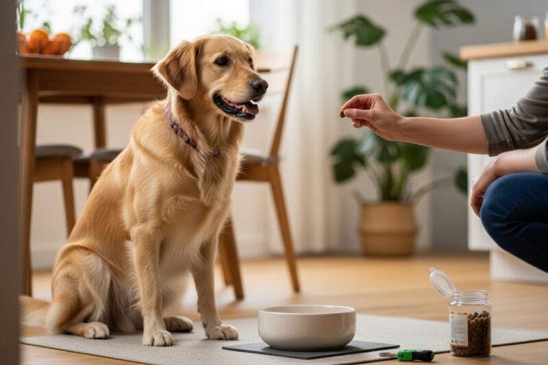 Domowe rytuały karmienia psa – jak połączyć karmę, smaczki i trening bez chaosu?