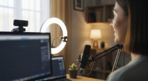 Domowe wideokonferencje – jak przygotować tło, oświetlenie i dźwięk, żeby wyglądać profesjonalnie?