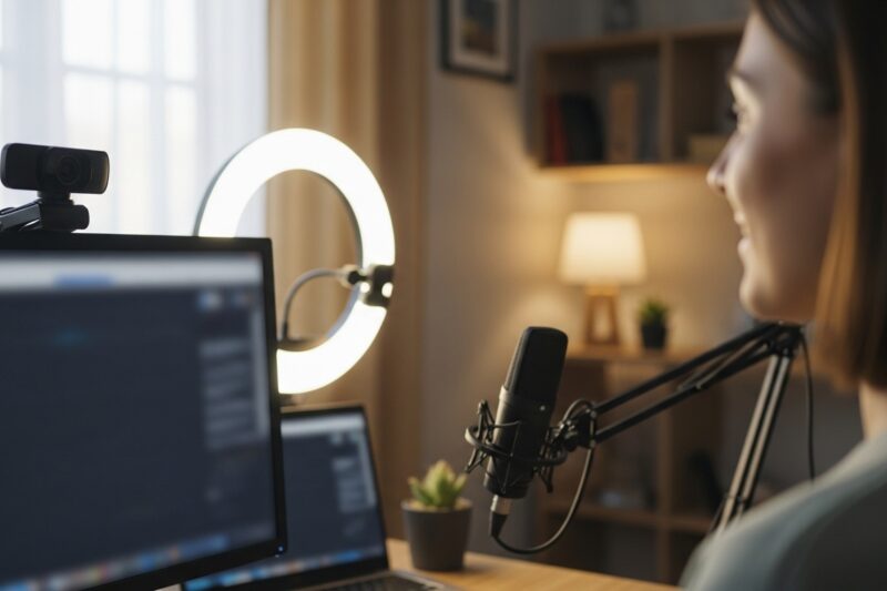 Domowe wideokonferencje – jak przygotować tło, oświetlenie i dźwięk, żeby wyglądać profesjonalnie?
