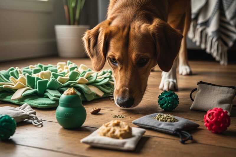 Domowe zabawy węchowe dla psa z wykorzystaniem zabawek i akcesoriów?
