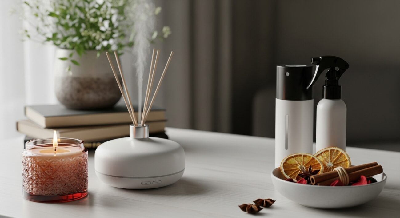 Domowy kącik zapachów - jak używać świec, dyfuzorów i odświeżaczy z głową?