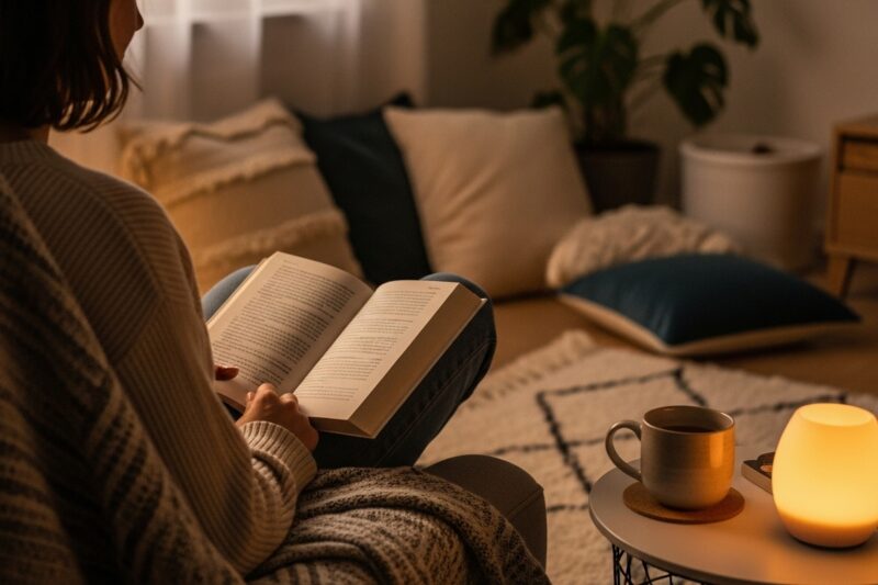 Domowy rytuał wyciszenia przed snem bez sięgania po telefon