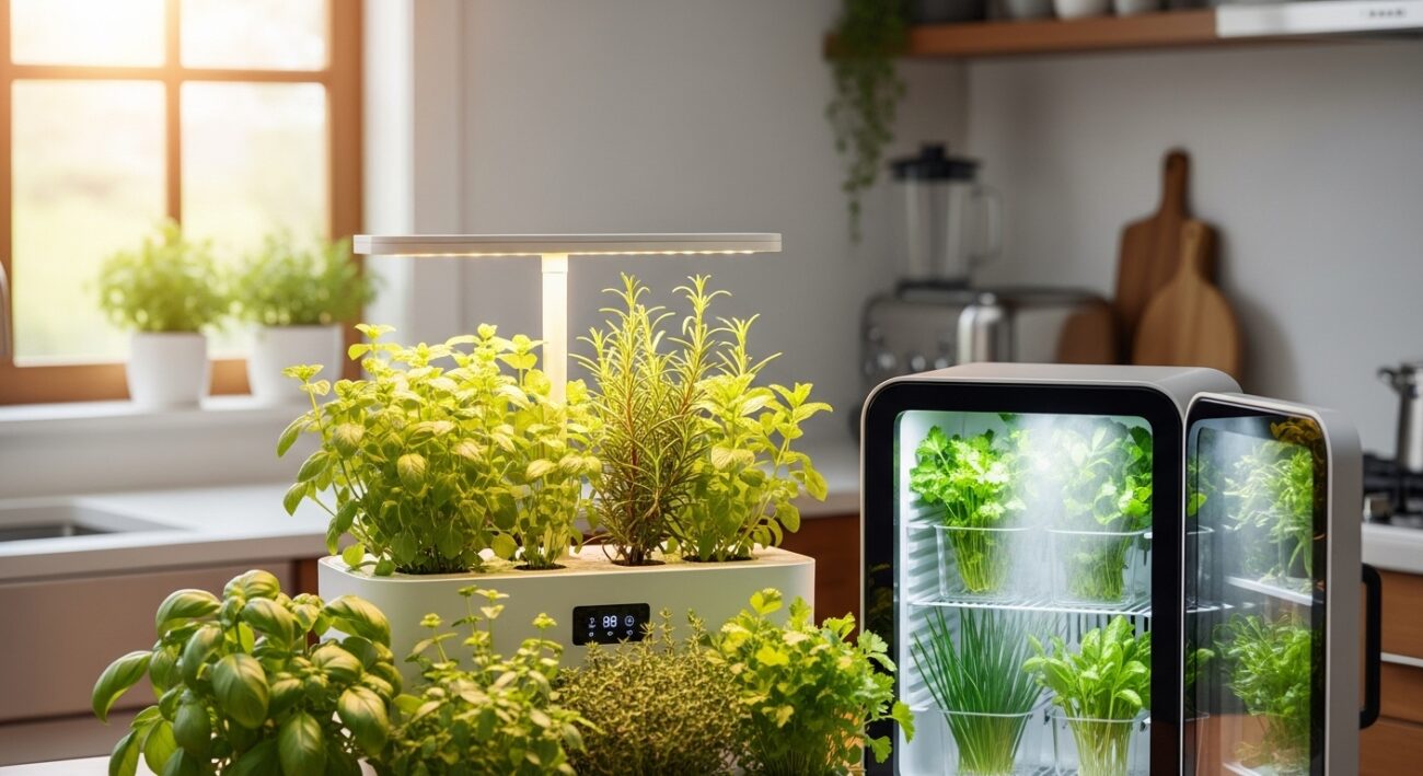 Domowy zielnik w kuchni - jak sprzęty pomagają utrzymać świeże zioła przez cały rok?