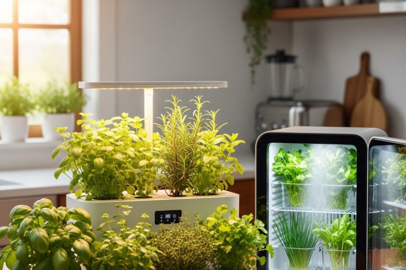 Domowy zielnik w kuchni - jak sprzęty pomagają utrzymać świeże zioła przez cały rok?