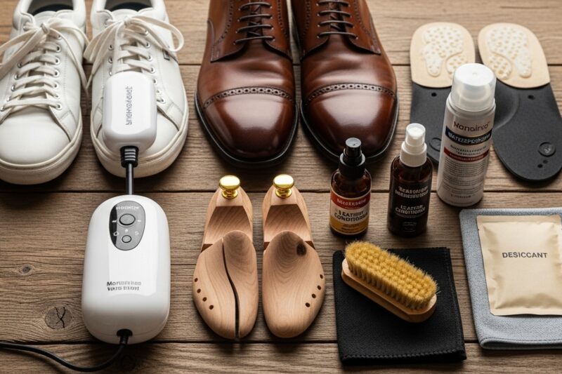 Jak dbać o buty sportowe i eleganckie z pomocą suszarek, wkładek i prostych akcesoriów domowych?