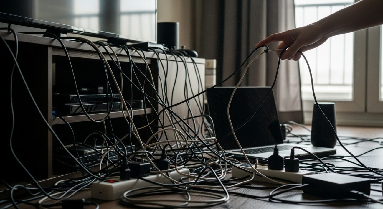 Jak nie oszaleć od kabli i zasilaczy w mieszkaniu pełnym gadżetów?