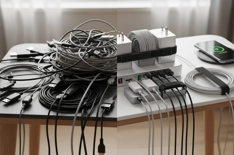 Jak ogarnąć kable i ładowarki w domu, żeby przestały doprowadzać do szału?
