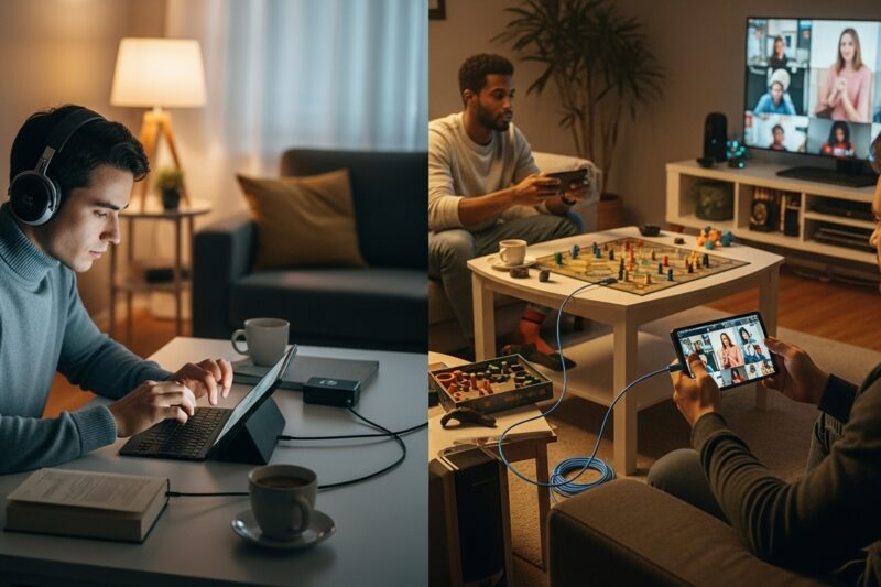 Jak pogodzić potrzeby domowych introwertyków i ekstrawertyków przy wspólnym korzystaniu ze sprzętów?