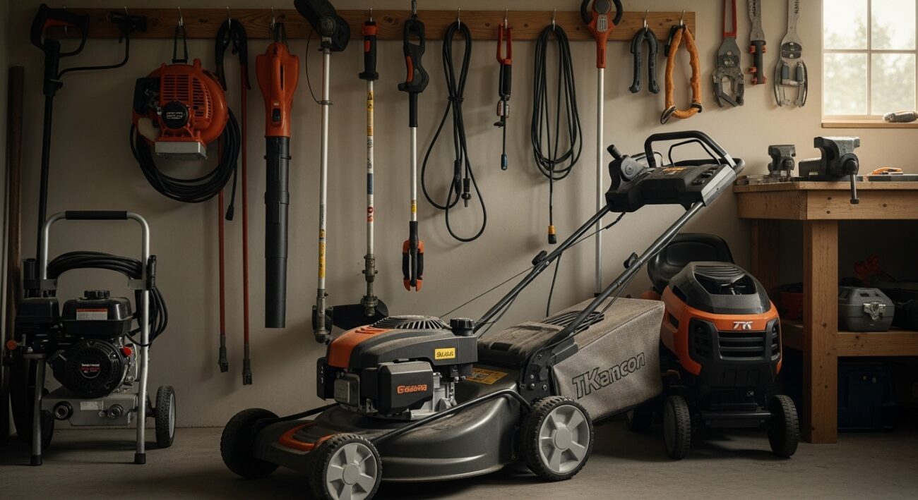 Jak przechowywać kosiarkę, myjkę ciśnieniową i inne sprzęty ogrodowe poza sezonem?