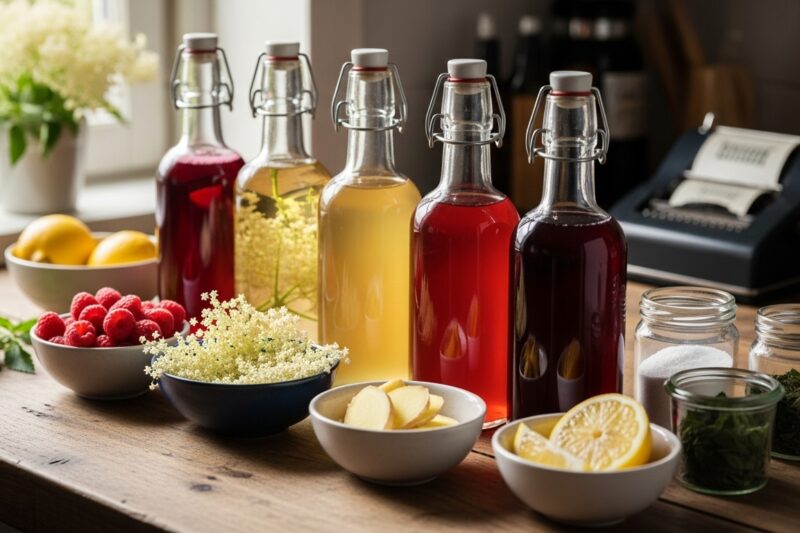 Jak przechowywać syropy i dodatki do napojów gazowanych przygotowywanych w domu?