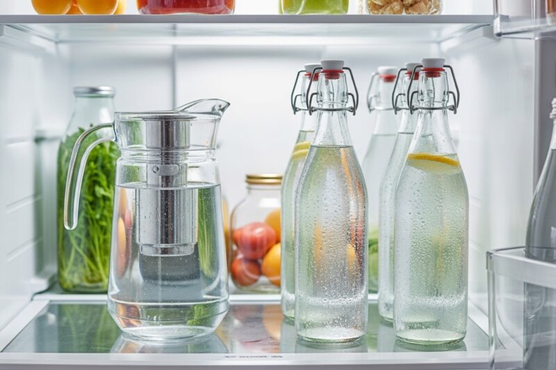 Jak przechowywać wodę filtrowaną i gazowaną w lodówce, żeby zawsze była pod ręką?