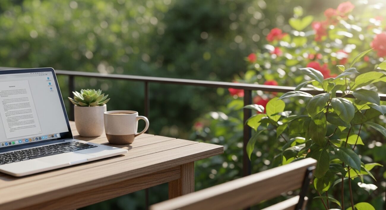 Jak stworzyć strefę pracy zdalnej na balkonie lub w ogrodzie?
