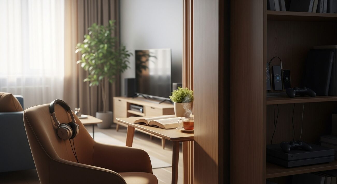 Jak stworzyć w mieszkaniu cichą strefę do czytania, nauki i pracy mimo obecności elektroniki?