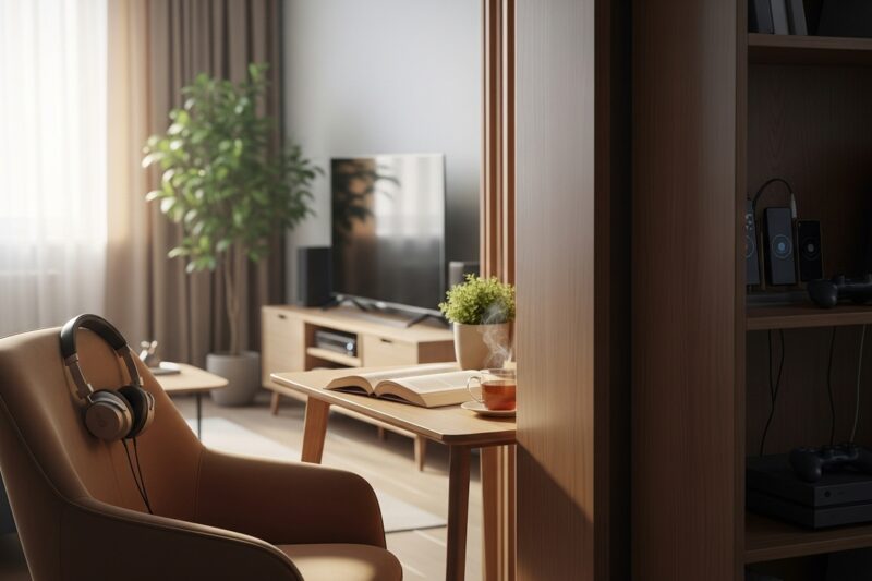 Jak stworzyć w mieszkaniu cichą strefę do czytania, nauki i pracy mimo obecności elektroniki?
