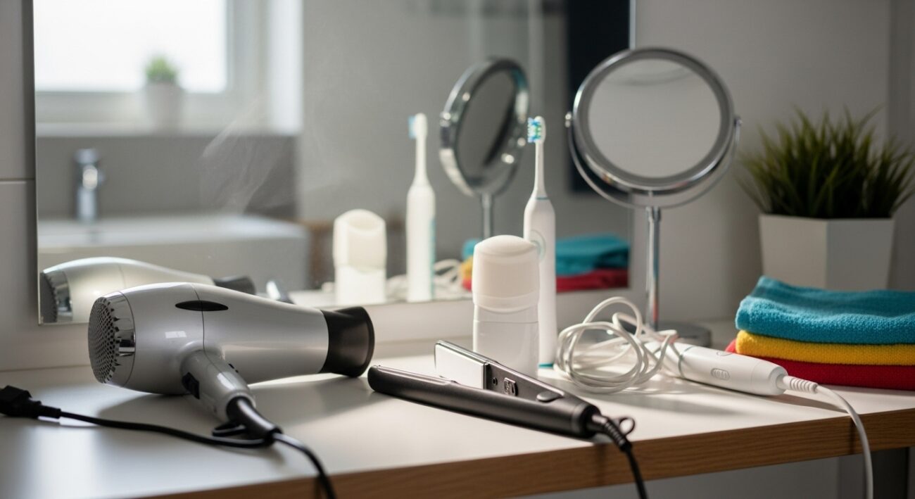 Jak ułożyć zasady korzystania z suszarki, prostownicy i innych sprzętów w łazience dzielonej z nastolatkami?