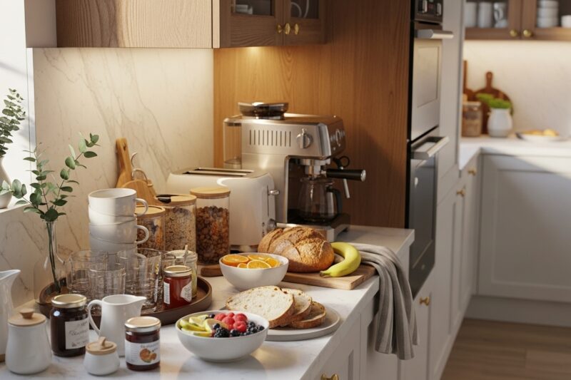 Jak urządzić „strefę śniadaniową” w kuchni, żeby rano działać na autopilocie?