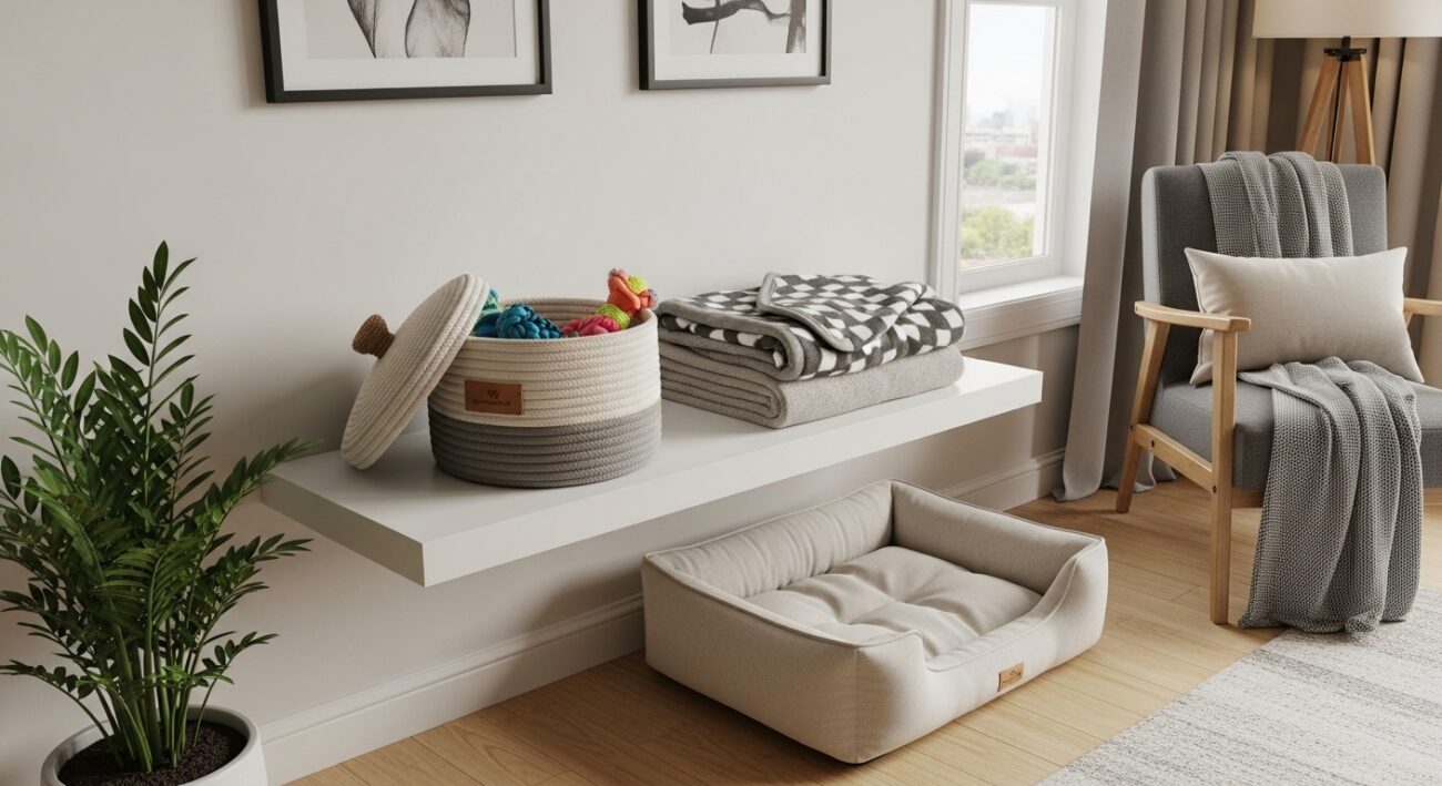 Jak utrzymać porządek przy psich legowiskach, kocach i zabawkach w małym mieszkaniu?