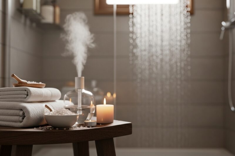 Jak wykorzystać chwilę pod prysznicem jako mini-rytuał SPA w domu?
