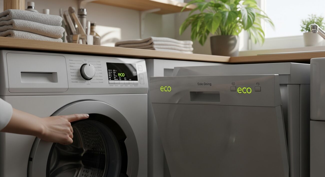 Jak wykorzystać funkcje eco w pralkach i zmywarkach, żeby nie było to uciążliwe?