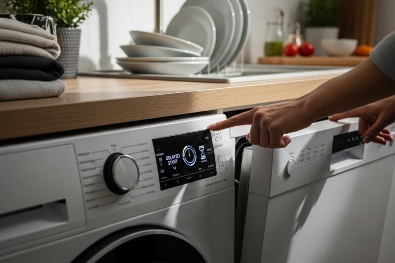 Jak wykorzystać funkcję opóźnionego startu w pralce i zmywarce w codziennym życiu?