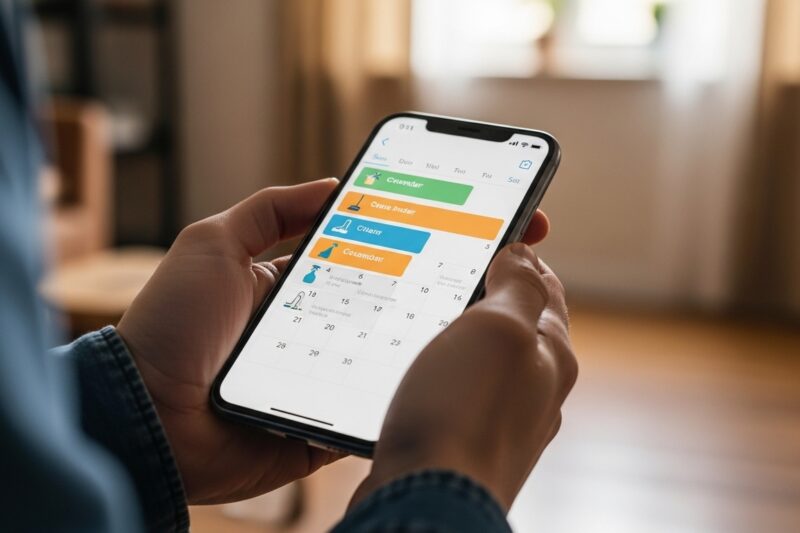 Jak wykorzystać kalendarz w telefonie do planowania większych porządków domowych?
