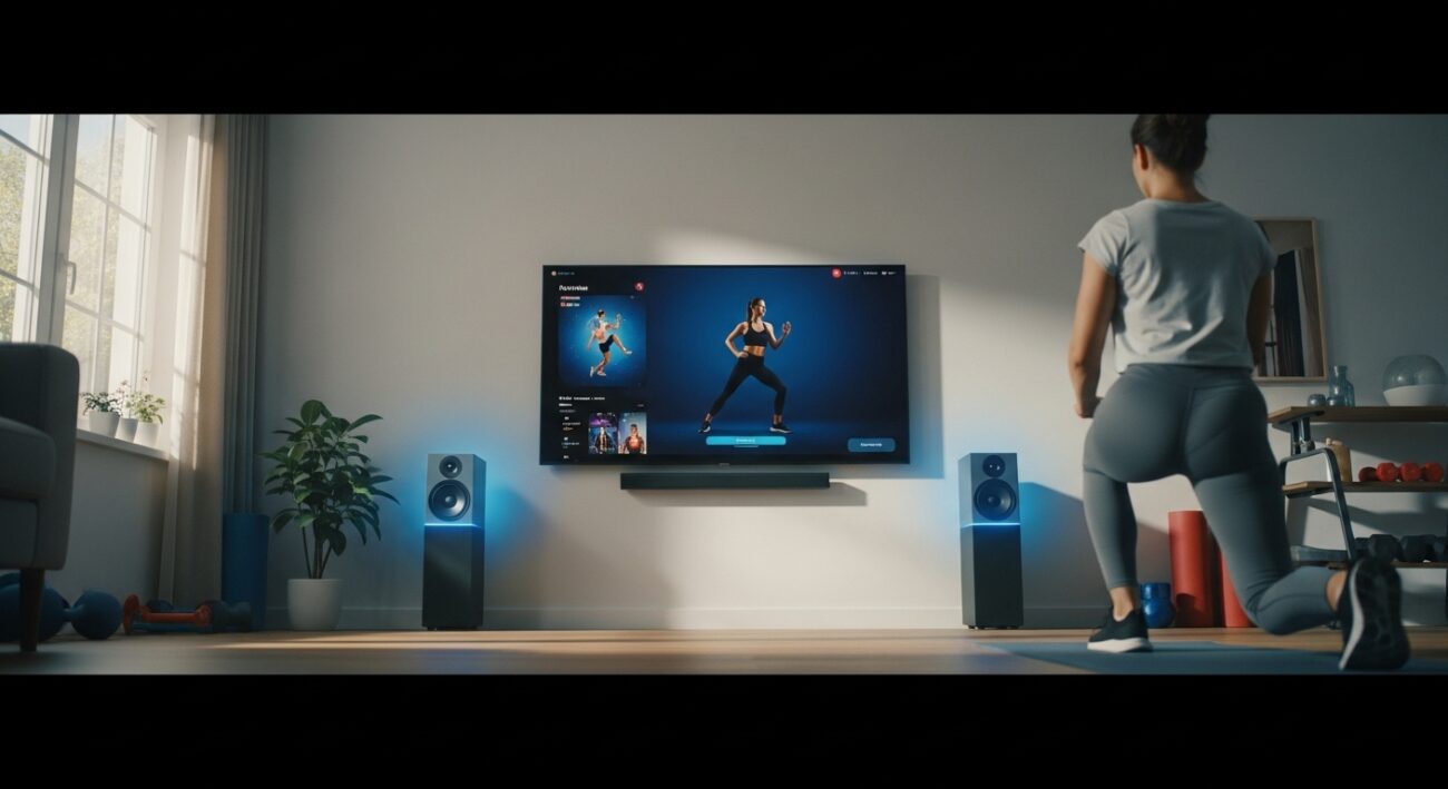 Jak wykorzystać telewizor i głośniki do ćwiczeń fitness w domu?