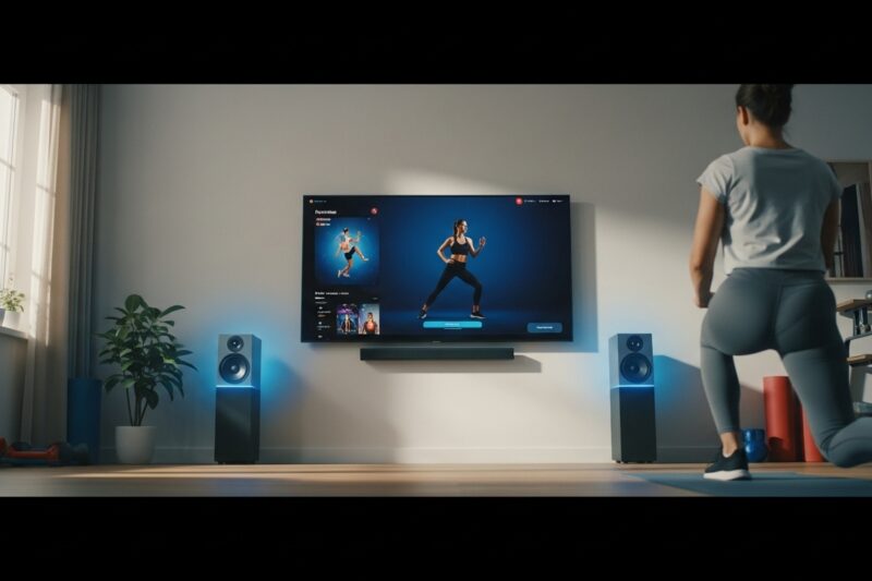 Jak wykorzystać telewizor i głośniki do ćwiczeń fitness w domu?