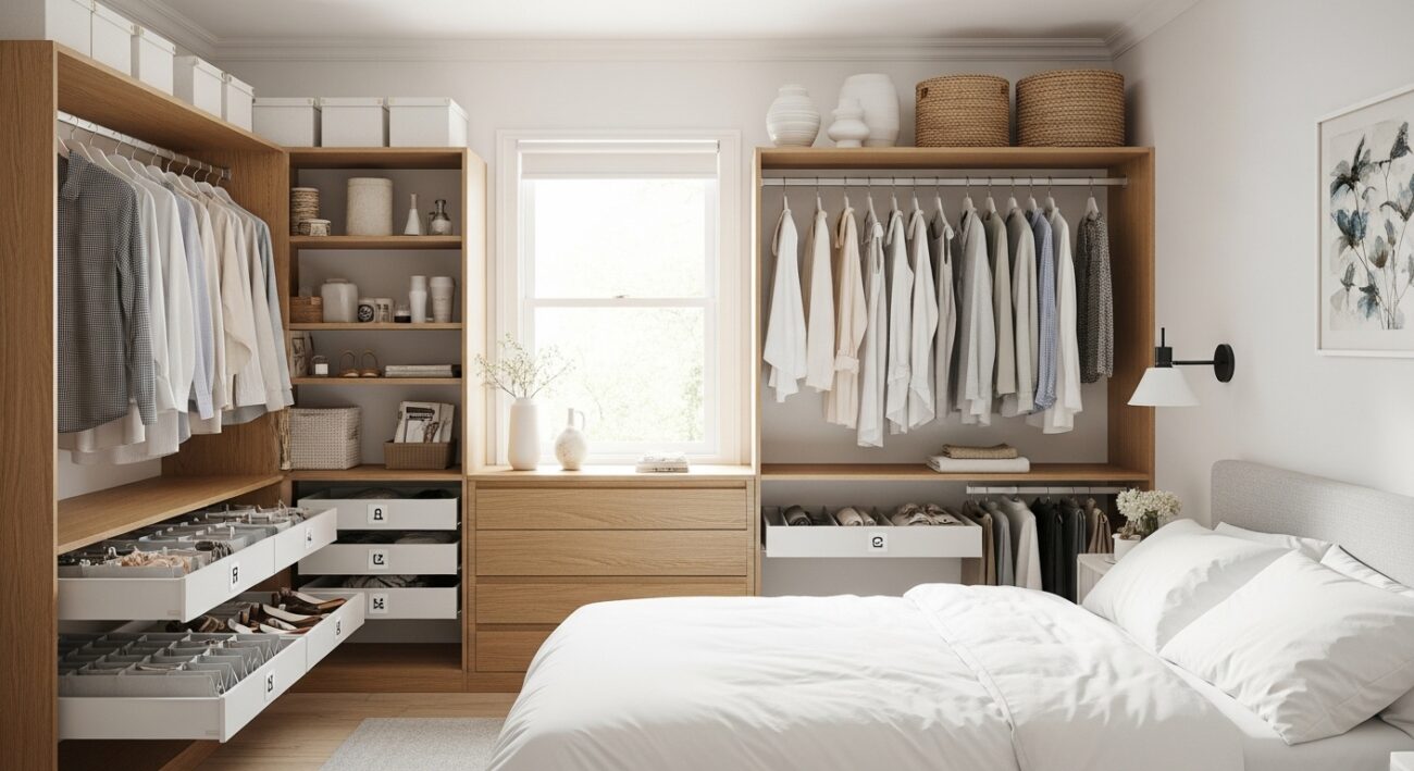 Jak zaplanować system przechowywania w sypialni, żeby łatwiej utrzymać porządek?