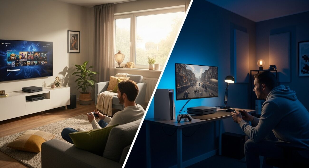 Konsola w salonie czy w osobnym pokoju - plusy, minusy i kompromisy dla rodziny