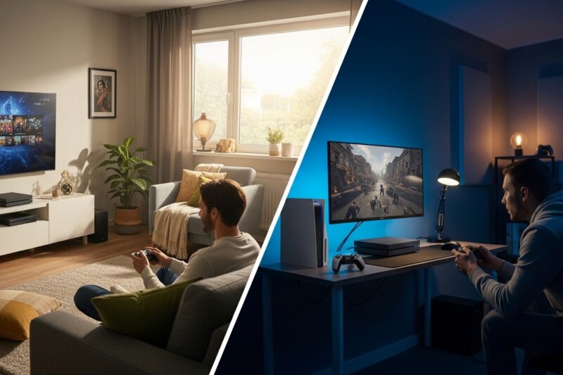 Konsola w salonie czy w osobnym pokoju - plusy, minusy i kompromisy dla rodziny