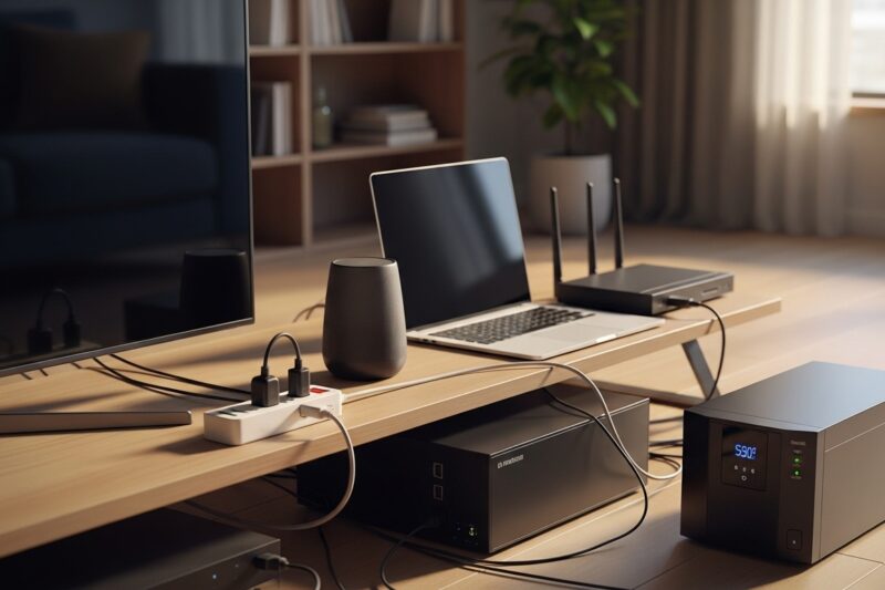 Listwy zasilające i UPS w mieszkaniu - jak zabezpieczyć elektronikę przed skokami napięcia?