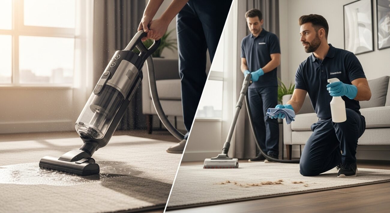 Odkurzacz piorący w mieszkaniu - kiedy ma sens, a kiedy lepiej wynająć firmę sprzątającą?