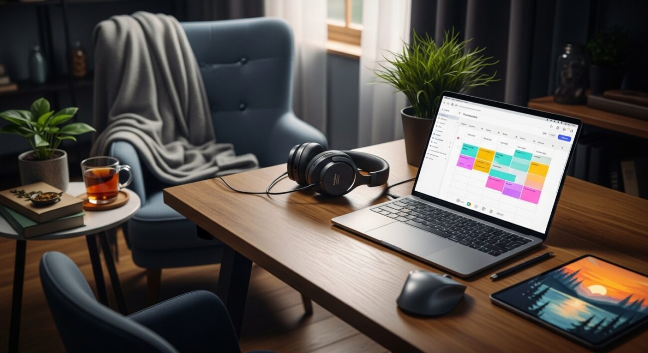 Plan dnia w trybie home office - jak technologia może pomóc utrzymać rytm pracy i odpoczynku?