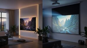 Projektor czy telewizor w salonie – w jakich sytuacjach lepiej sprawdzi się każde z rozwiązań?