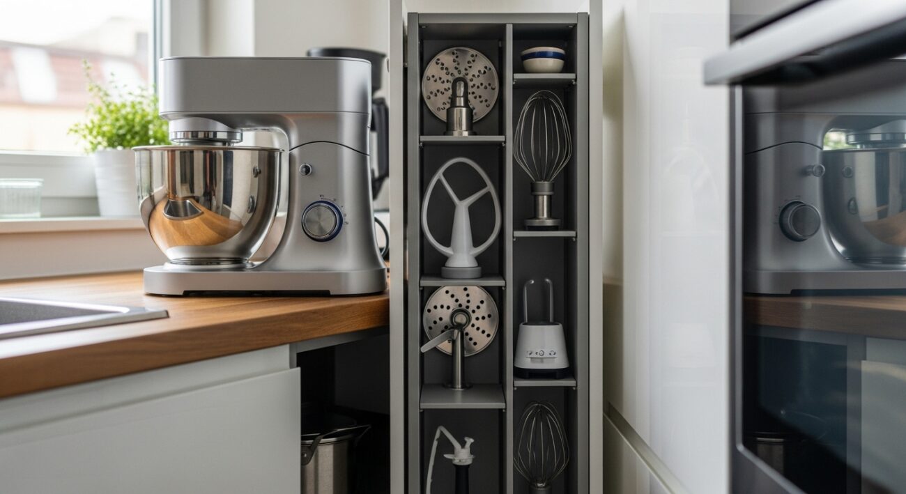 Robot kuchenny a małe blaty - jak przechowywać sprzęt, żeby nie zagracał kuchni?