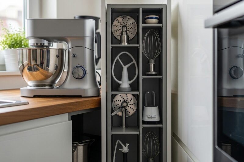 Robot kuchenny a małe blaty - jak przechowywać sprzęt, żeby nie zagracał kuchni?