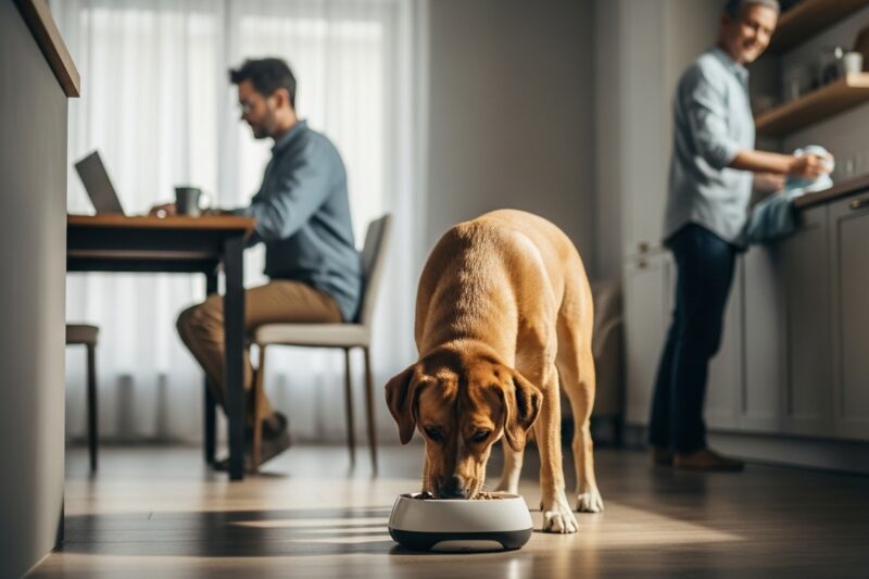 Stałe pory karmienia psa - jak wpasować je w grafik pracy i domowych obowiązków?