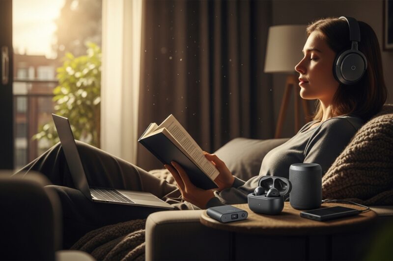 Strefa ciszy w mieszkaniu - jak słuchawki i mały sprzęt audio pomagają odpocząć od hałasu?