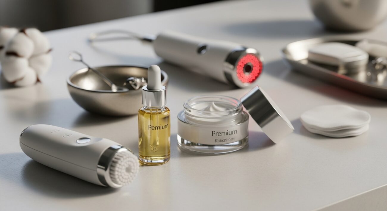 Wieczorna pielęgnacja twarzy w 10 minut - jak połączyć urządzenia i kosmetyki?